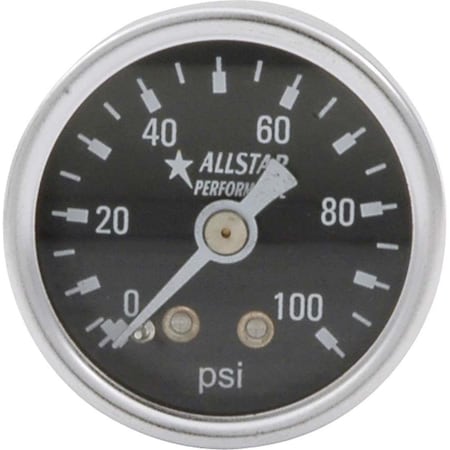 Vortex 1.5 in. Dia. 0-100 PSI Dry Type Pressure Gauge VO3652827